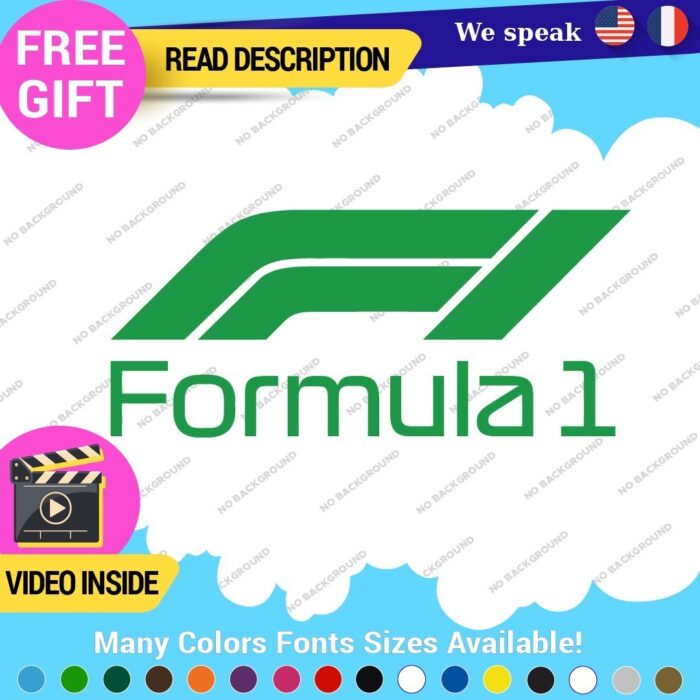 Fits Formula One 1 Decal Sticker Vinyl Legend Grand Prix Race Racing F1 Car - Image 13