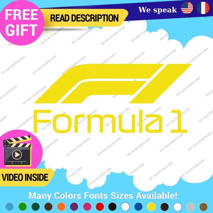Fits Formula One 1 Decal Sticker Vinyl Legend Grand Prix Race Racing F1 Car - Image 17