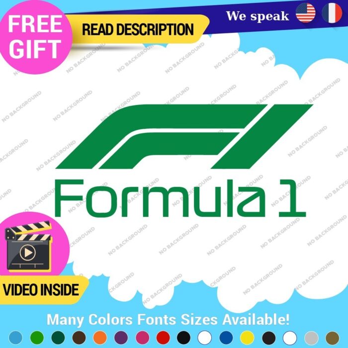Fits Formula One 1 Decal Sticker Vinyl Legend Grand Prix Race Racing F1 Car - Image 18