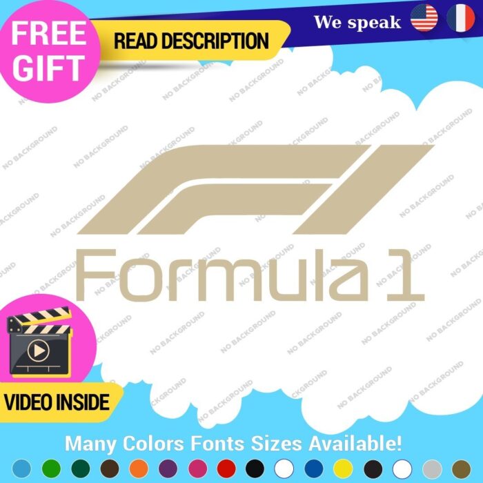Fits Formula One 1 Decal Sticker Vinyl Legend Grand Prix Race Racing F1 Car - Image 21