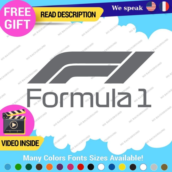 Fits Formula One 1 Decal Sticker Vinyl Legend Grand Prix Race Racing F1 Car - Image 22