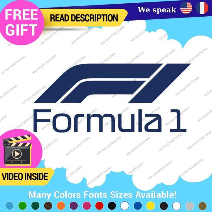 Fits Formula One 1 Decal Sticker Vinyl Legend Grand Prix Race Racing F1 Car - Image 8