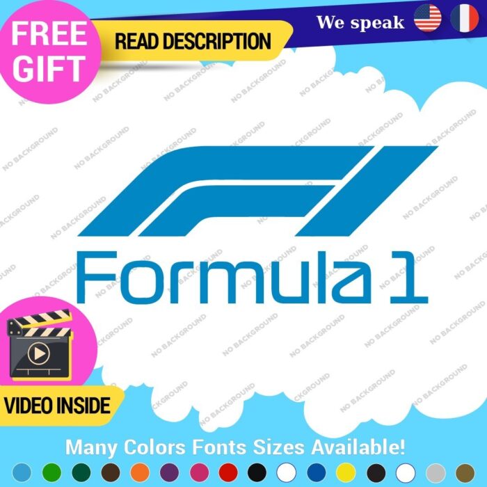 Fits Formula One 1 Decal Sticker Vinyl Legend Grand Prix Race Racing F1 Car - Image 10