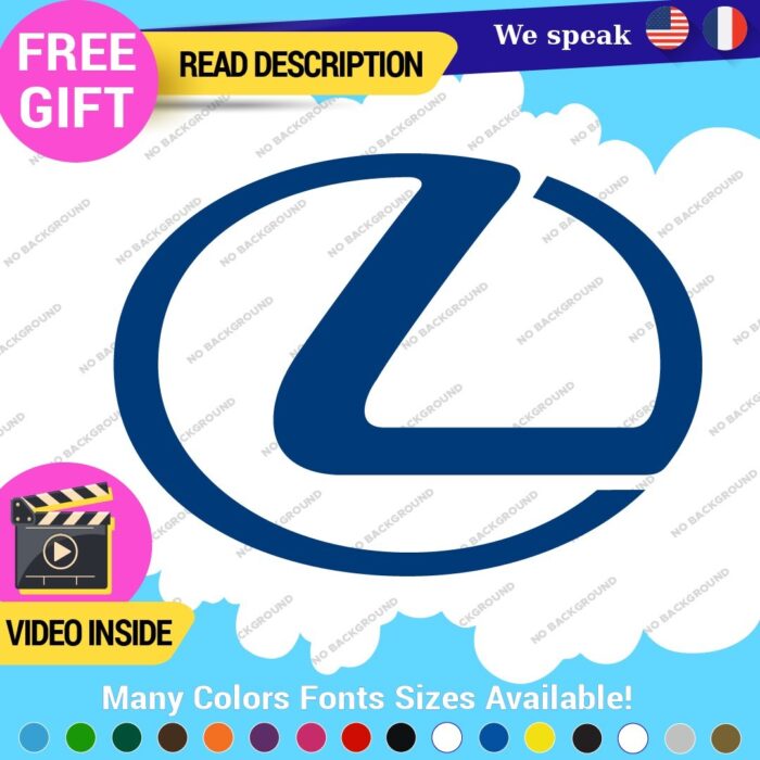 Fits Lexus Decals Stickers Vinyl Sport Racing Car Emblem Truck Race Class SUV - Image 13