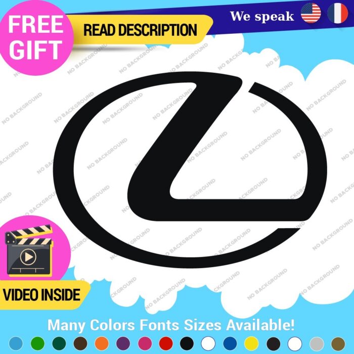Fits Lexus Decals Stickers Vinyl Sport Racing Car Emblem Truck Race Class SUV - Image 3