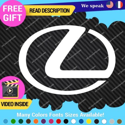 Fits Lexus Decals Stickers Vinyl Sport Racing Car Emblem Truck Race Class SUV