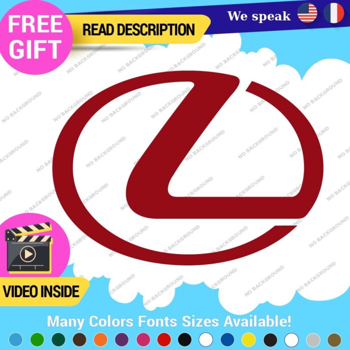 Fits Lexus Decals Stickers Vinyl Sport Racing Car Emblem Truck Race Class SUV - Image 6