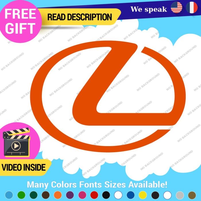 Fits Lexus Decals Stickers Vinyl Sport Racing Car Emblem Truck Race Class SUV - Image 8