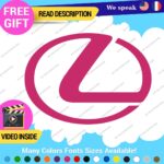 Fits Lexus Decals Stickers Vinyl Sport Racing Car Emblem Truck Race Class SUV - Image 9