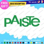 Fits Paiste Decal Sticker Vinyl Cymbal Rude Set Ride Hat Crash Swiss Bell Chime