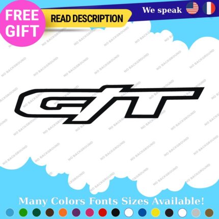 Fits White GT Decals Sticker Vinyl Side Truck Rebel Warlock Car TRX 2 Bed