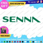 Ayrton Senna Name Decal Sticker Vinyl Legend Formula  Grand Prix Race Racing F1 - Image 11