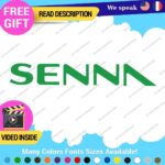 Ayrton Senna Name Decal Sticker Vinyl Legend Formula  Grand Prix Race Racing F1 - Image 12