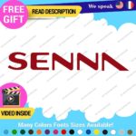 Ayrton Senna Name Decal Sticker Vinyl Legend Formula  Grand Prix Race Racing F1 - Image 18