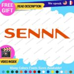 Ayrton Senna Name Decal Sticker Vinyl Legend Formula  Grand Prix Race Racing F1 - Image 3