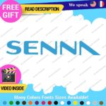 Ayrton Senna Name Decal Sticker Vinyl Legend Formula  Grand Prix Race Racing F1 - Image 22