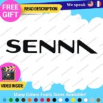 Ayrton Senna Name Decal Sticker Vinyl Legend Formula  Grand Prix Race Racing F1 - Image 24