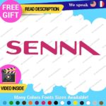 Ayrton Senna Name Decal Sticker Vinyl Legend Formula  Grand Prix Race Racing F1 - Image 4