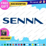 Ayrton Senna Name Decal Sticker Vinyl Legend Formula  Grand Prix Race Racing F1 - Image 8