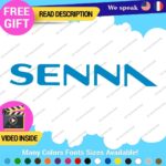 Ayrton Senna Name Decal Sticker Vinyl Legend Formula  Grand Prix Race Racing F1 - Image 9