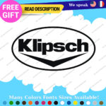 Fits Klipsch Decal Sticker Vinyl Speaker Vintage Subwoofer surround Headphone DJ - Image 19