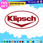 Fits Klipsch Decal Sticker Vinyl Speaker Vintage Subwoofer surround Headphone DJ - Image 22