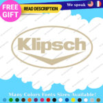 Fits Klipsch Decal Sticker Vinyl Speaker Vintage Subwoofer surround Headphone DJ - Image 10
