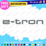 Fits Silver E-Tron Audi Decal Sticker Vinyl Rally Quattro Sport Ring Racing Line