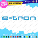 Fits Silver E-Tron Audi Decal Sticker Vinyl Rally Quattro Sport Ring Racing Line - Image 25