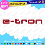 Fits Silver E-Tron Audi Decal Sticker Vinyl Rally Quattro Sport Ring Racing Line - Image 7