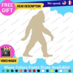 Bigfoot Yeti  Walking  Decals Stickers Vinyl  Silouhette Beard Sasquatch Walk - Image 23
