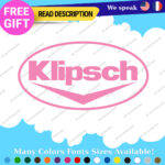 Fits Klipsch Decal Sticker Vinyl Speaker Vintage Subwoofer surround Headphone DJ - Image 29