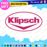 Fits Klipsch Decal Sticker Vinyl Speaker Vintage Subwoofer surround Headphone DJ - Image 25