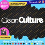 Clean Culture Banner Stickers Decals Vinyl JDM Tuning Turbo Drift Car Truck