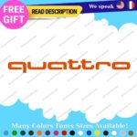 Fits Audi Quattro Decals Stickers Vinyl Door Sport Ring Racing Line S Car e-tron - Image 17