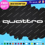 Fits Audi Quattro Decals Stickers Vinyl Door Sport Ring Racing Line S Car e-tron - Image 10