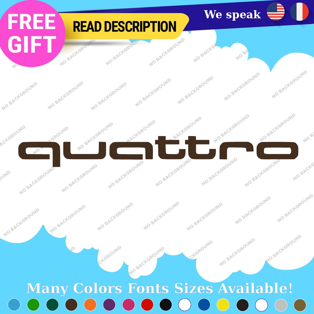 Fits Audi Quattro Decals Stickers Vinyl Door Sport Ring Racing Line S Car E Tron 297353858447 Fits Audi Quattro Decals Stickers Vinyl Door Sport Ring Racing Line S Car e-tron - Image 1