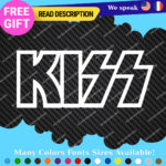 Fit KISS Decals Stickers Vinyl Group Band Music Rock Paul Guitar Ace Tour World
