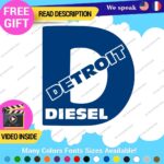Fits D Diesel Detroit Decal Sticker Vinyl Engine Turbo Gas Truck JDM Fossil Car - Image 12