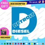 Fits D Diesel Detroit Decal Sticker Vinyl Engine Turbo Gas Truck JDM Fossil Car - Image 13