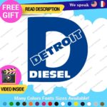 Fits D Diesel Detroit Decal Sticker Vinyl Engine Turbo Gas Truck JDM Fossil Car - Image 14