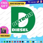 Fits D Diesel Detroit Decal Sticker Vinyl Engine Turbo Gas Truck JDM Fossil Car - Image 17