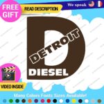 Fits D Diesel Detroit Decal Sticker Vinyl Engine Turbo Gas Truck JDM Fossil Car - Image 19
