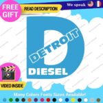 Fits D Diesel Detroit Decal Sticker Vinyl Engine Turbo Gas Truck JDM Fossil Car - Image 24