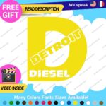 Fits D Diesel Detroit Decal Sticker Vinyl Engine Turbo Gas Truck JDM Fossil Car - Image 4