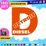 Fits D Diesel Detroit Decal Sticker Vinyl Engine Turbo Gas Truck JDM Fossil Car - Image 7