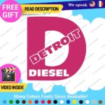 Fits D Diesel Detroit Decal Sticker Vinyl Engine Turbo Gas Truck JDM Fossil Car - Image 8