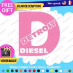 Fits D Diesel Detroit Decal Sticker Vinyl Engine Turbo Gas Truck JDM Fossil Car - Image 9