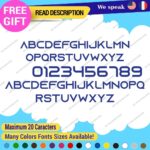 Extra Large Custom Text Name Azonix Sign Fonts Lettering Decals Vinyl Stickers - Image 3