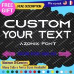 Extra Large Custom Text Name Azonix Sign Fonts Lettering Decals Vinyl Stickers - Image 9